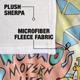 thumbnail image 4 of Rocko's Modern Life Blanket, 50"x60" Rocko's Modern Life Logo Group Silky Touch Sherpa Back Super Soft Throw Blanket, 4 of 5