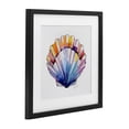 thumbnail image 2 of Stupell Industries Contemporary Coastal Scallop Watercolor Black Framed Print Under Glass, 13 x 13, by Shelly Craig, 2 of 8