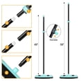 thumbnail image 4 of Rubber Broom Carpet Rake for Pet Hair Removal, Fur Remover Broom with 59" Telescoping Long Handle, Pet Hair Broom with Squeegee for Carpet, Hardwood Floor, Tile, 4 of 8