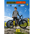 thumbnail image 5 of ESKUTE M200F Electric Bike for Adults, 27.5" Full Suspension Mountain E-Bike, 750W Motor 20 MPH, 48V 20.8Ah Up to 60 Miles Range, Step-Over Electric Bicycle Orange, UL2849, 5 of 5