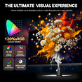 thumbnail image 7 of CRUA 27'' 2K 360Hz IPS Gaming Monitor, QHD 1440P, 120%sRGB, Built-in Speakers, Height/Pivot/Swivel/Tilt Adjustable, FreeSync, DP1.4 & HDMI2.1, Wall Mount-Black, 7 of 7