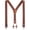 Brown, variant on AWAYTR Adjustable Elastic Y-Back Suspenders for Kids Boys Girls, Sturdy Metal 4 Clips, Durable Comfortable Non-Slip Suspender