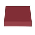 thumbnail image 2 of Awntech 4.375 ft New Yorker Fixed Awning Acrylic Fabric, Burgundy, 2 of 2