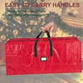 thumbnail image 2 of NUHOYA Christmas Tree Storage Bag-9ft Artificial Xmas Holiday Tree bag. Durable Waterproof Material, Zippered Bag, Carry Handles. Protects Against Dust, Insects and Moisture., 2 of 7