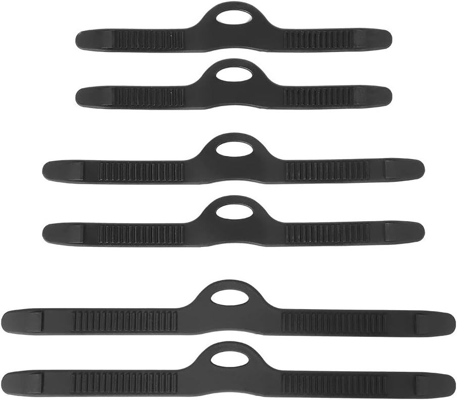 ABPETE Adjustable Rubber Fin Straps,Quick-Release Dive & Swim Flipper Accessories with Secure Fit for Snorkeling, Freediving & Pool Training​