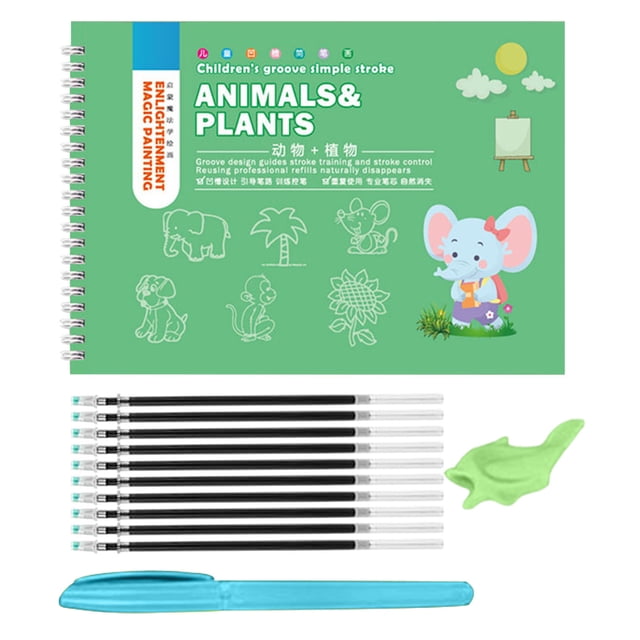 Pisexur Notebook,Notebooks for School,Drawing Book For Children Enlightenment Picture Book Pen Control Training Copybook 10ml,Notebooks for Work