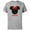 Athletic Heather, variant on Disney Minnie Mouse Red Bow Icon Bride Wedding Family- Short Sleeve Cotton T-Shirt for Adults - Customized-Black