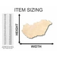 thumbnail image 2 of Unfinished Wood Hungary Shape - Country - Craft - up to 46" DIY 7" / 1/4", 2 of 3