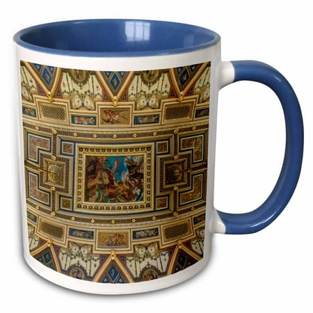 

Hungary Budapest Book Cafe Ceiling. 11oz Two-Tone Blue Mug mug-206419-6