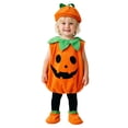 thumbnail image 2 of Gunia Baby Pumpkin Costume For Boys Girls Glow In The Dark Cosplay Halloween Costumes Role Play Toddler Dress Up Outfit Holiday Party Wear,Orange, 2 of 9