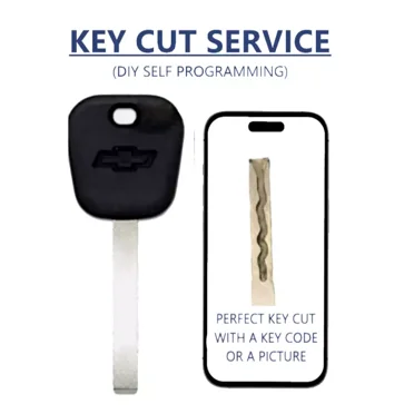 Key Cut Service   B119 Chevrolet 2010 - 2019 46e Chip Program Yourself