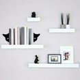 thumbnail image 3 of Sylvtty 2Pcs Cat Book Stand Whimsical 3D Cat Design Sturdy Metal Construction Booklocks Powder-coated Decorative Bookends, 3 of 7