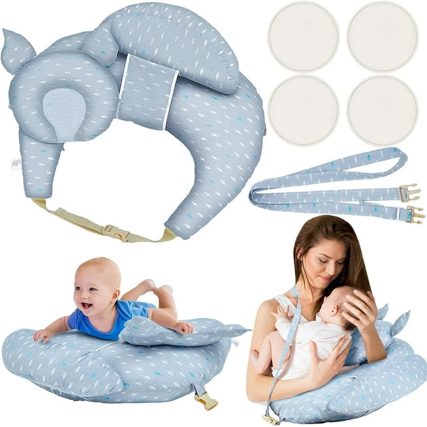 Almohada de lactancia El juego de almohadillas de lactancia suaves incluye almohadas de lactancia con piezas de correa de cintura ajustable Almohadillas de lactancia Reutilizables Esenciales posp Walm...