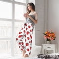 thumbnail image 5 of Fuzoiu Hand Drawn Strawberry Print Women's Pajama Pants,Lounge Pants with Drawstring and Pockets, Casual Pjs Sleep Bottoms, Women's Sleep Pants-XX-Large, 5 of 6