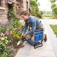 thumbnail image 2 of Costway Folding Sturdy Garden Kneeler Gardener Kneeling Pad & Cushion Seat Knee Pad Seat Blue, 2 of 9