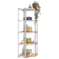 thumbnail image 2 of vidaXL 5-Layer Shelves 2 pcs Silver Steel&Engineered Wood, 2 of 5