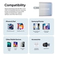 thumbnail image 6 of Powertek Frosty 20W USB-C PD + USB-A Dual Port Wall Charger, Blue, 6 of 7