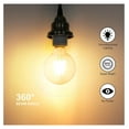 thumbnail image 2 of G25 LED Bulb Globe Dimmable Edison Light Bulbs 60W-75W Equivalent, 800Lm Super Bright, 2700K Warm White, E26 Medium Screw Base, 7Watt Omnidirectional Bathroom Vanity Mirror Light, 6-Pack, 2 of 7