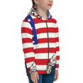 thumbnail image 5 of Kdxio American Astronaut Runs Forward Pattern Kids Boys Girls Zip Up Hoodie 3D Printed Hooded Sweatshirt Hoody Coat with Pocket 7-12 Y-Medium, 5 of 6