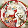 thumbnail image 5 of 16-Piece Christmas Disposable Paper Plates Set 9 inch 7 inch Holiday Party Tableware with Santa Snowflake Patterns for Christmas Dinner Party Supplies, 5 of 5