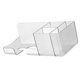 thumbnail image 3 of Estante para secador de pelo, transparente, sin perforaciones, estable, para montar en la pared, para accesorios de baño, color blanco, 3 of 13