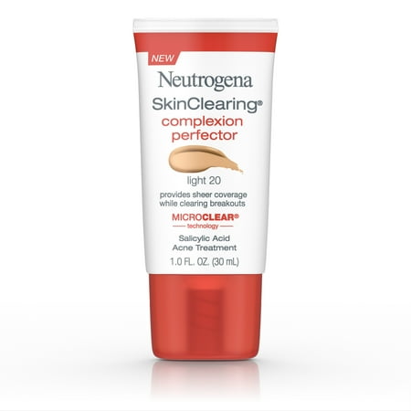 Neutrogena Skinclearing Complexion Perfector With Salicylic Acid, Light, 1 Fl. (Best Drugstore Foundation For Dry Acne Prone Skin)