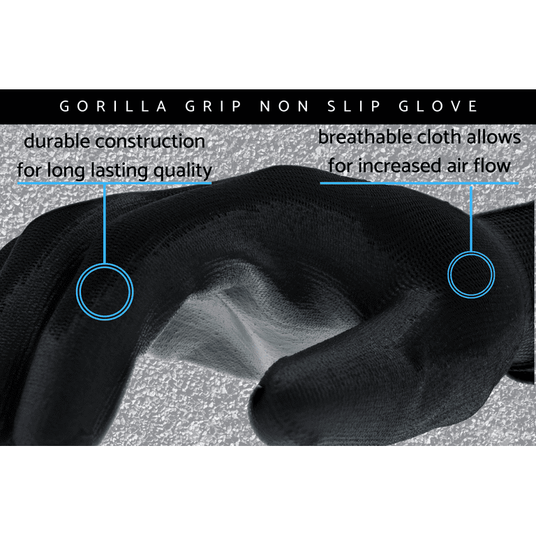  Gorilla Grip 25055-26 Slip Resistant All Purpose Work