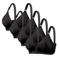 thumbnail image 1 of Aqestyerly Pc Plus Size Lace Bralette Set - Wireless Comfort Bras with Adjustable Straps for Full Bust, 1 of 4