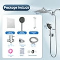 "Scilulu 10"" Rain Shower Head & Handheld Spray Combo with Adjustable