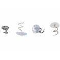 thumbnail image 4 of 100 unidades de alfistas transparentes compatibles con tapicería, fundas y faldas de cama, 0,5 pulgadas Afortunado Sencillez, 4 of 5