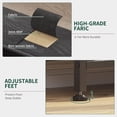 thumbnail image 5 of Shininglove Storage Drawer Organizer, Sturdy Metal Frame, Wood Tabletop, Fabric, Dark Grey, 5 of 7