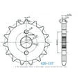 thumbnail image 5 of Jeremywell 420 Motorcycle Front Sprocket 15 Tooth Perfect for Dirt Bike, Go Kart, ATV, 5 of 5