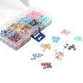 thumbnail image 3 of (6 Pack) Blue Moon Beads Striped Multi-Color Mix Loose Beads, 6mm Clay and 2 x 6mm Disc CCB, Teen to Adult, 8 Colors, 3 of 5