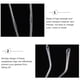 thumbnail image 3 of WORGEOUS 1 par de gafas universales, patillas de repuesto, gafas de moda, patas de brazos de Metal, 3 of 4