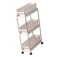 thumbnail image 2 of Slim Storage Organizer Cart, Slide Out Slim Rolling Storage Cart Saving Space Plastic Wheels  for Narrow Place, 2 of 8