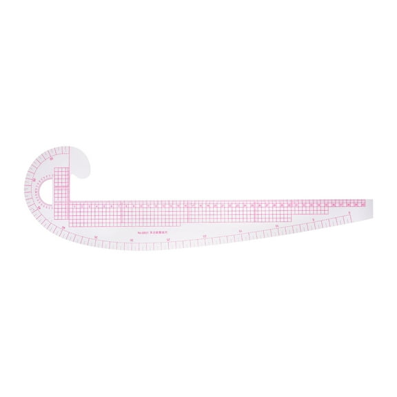 Uxcell Styling Sewing French Curve Ruler, 47x12.5cm Clear Sewing Pattern Making Ruler