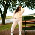 thumbnail image 5 of Women’s Plus Size Puff Sleeve Sweatsuit, 5 of 6