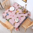 thumbnail image 2 of Colorful Funny Dachshund Square Tablecloth,Waterproof Square Table Cover,Wipeable Spillproof Washable Table Cover for Home Kitchen Party Decor 52"x52"(132x132cm), 2 of 6