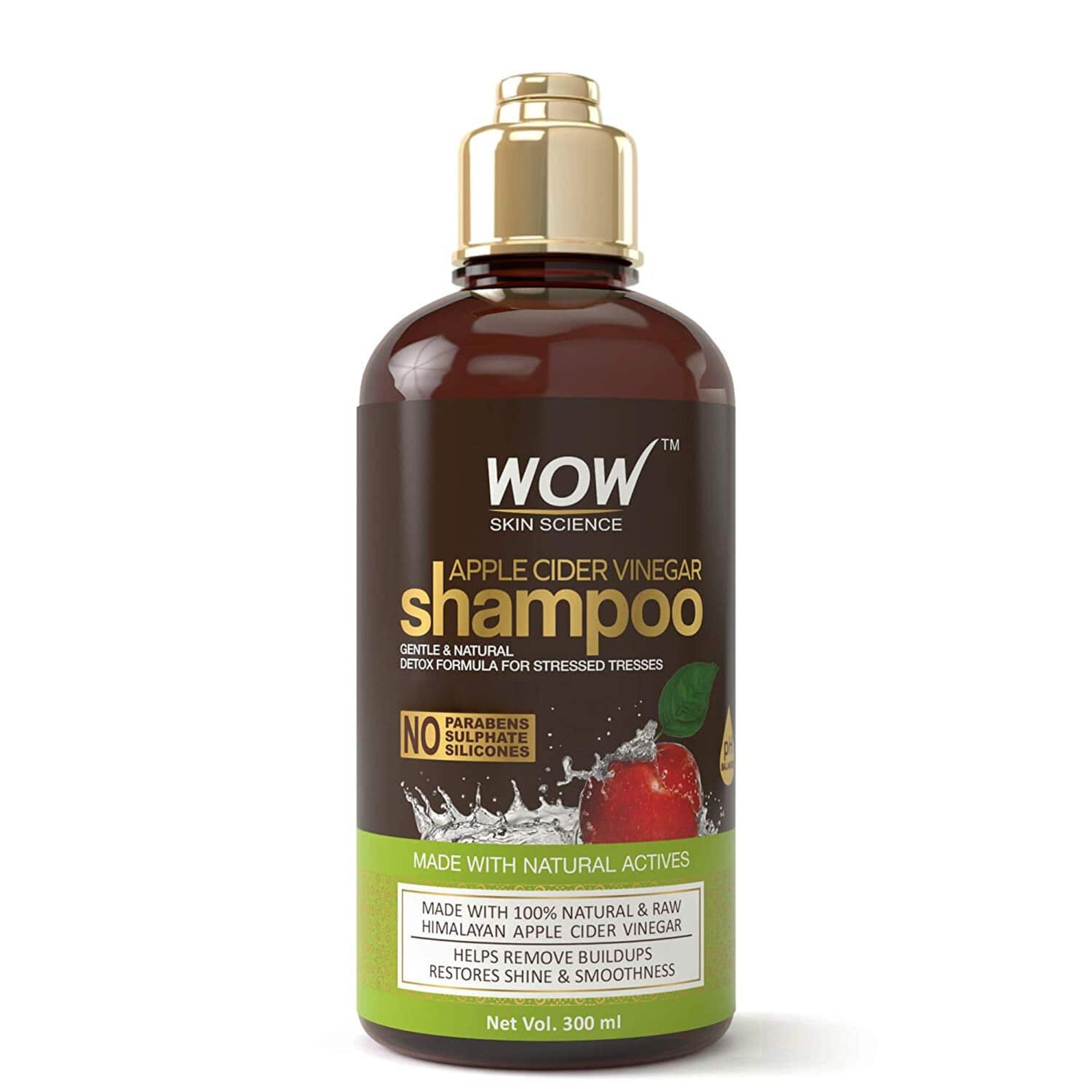 WOW Skin Science Apple Cider Vinegar Shampoo, 300 mL 