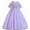 Purple, variant on Odeerbi Girls Dresses Flower Girl Dress Children Baby Middle-aged Children's Embroidered Gauze Dress Princess Dress