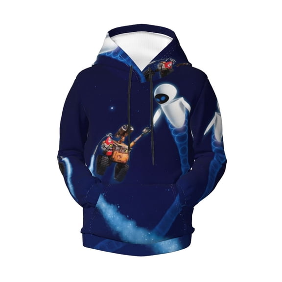 WALL-E Teen Boys Girls Hoodies 3D Printed Hooded Sweatshirts for Kids Long Sleeve Casual Unisex Pullovers with Pockets