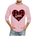 thumbnail image 1 of Blusas y camisas de manga larga con cuello redondo para hombre, blusa informal con cuello redondo y manga corta, blusa estampada de poliéster para hombre., 1 of 3