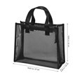 thumbnail image 2 of unbranded Bolsa De Nylon Con Malla Para Maquillaje Con Cierre Y Asa Visible Para Uso Diario Color Negro, 2 of 7