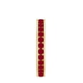 thumbnail image 3 of Rosec Jewels 1.5 CT Channel Set Lab Created Ruby Eternity Band for Women, 10K Yellow Gold, US 13.00, 3 of 8