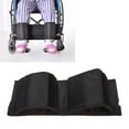 Yazoeiaing Wheelchair Leg Strap, Adjustable Black Wheelchair Foot Rest