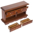 thumbnail image 3 of Mueble de TV de madera, mesilla de noche decorativa, modelo de mueble de madera, decoración de mini casa, 3 of 7