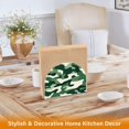 thumbnail image 6 of Yayeee Napkin Holder for Table Kitchen Paper Tissue Organization, Light Green Camouflage Design, 6 of 8