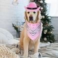 thumbnail image 5 of Dalrosia Dogs Cat Pet Cowboy Costume Cowboy Hat with Bandana Set for Halloween, Christmas, Holiday, Party, Cosplay, 5 of 6