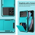 thumbnail image 6 of for Galaxy S21 Ultra Wallet Case Credit Card Holder 4-Card Flip Men Women Cover Slot Back Pocket Dual Layer Protective Hybrid Hard Shell Bumper Armor Case for Samsung S21 Ultra 6.8 Light Blue, 6 of 14