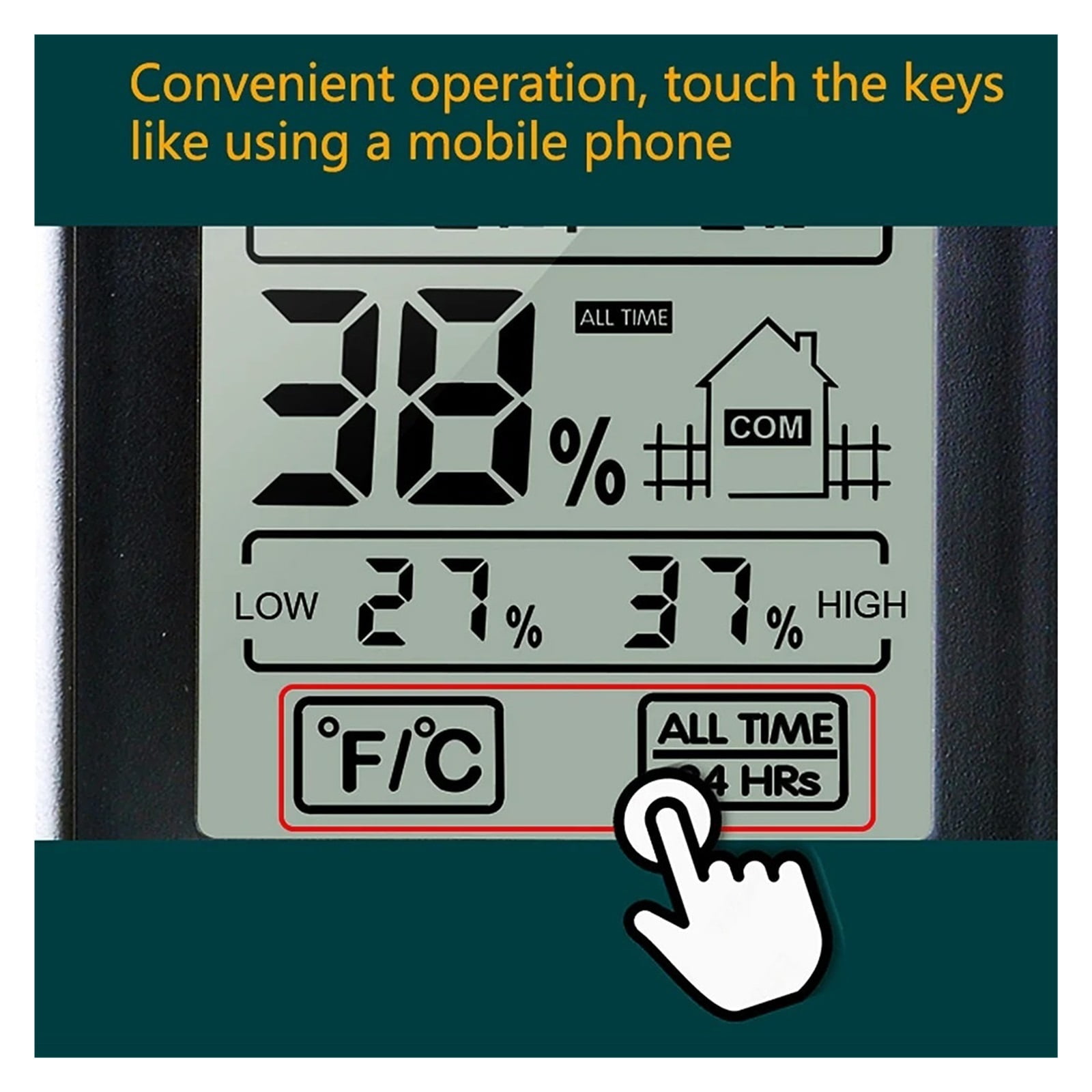 Mini LCD Digital Thermometer Temperature Indoor Convenient Sensor Humidity Meter Gauge Instruments ,Fast Response
